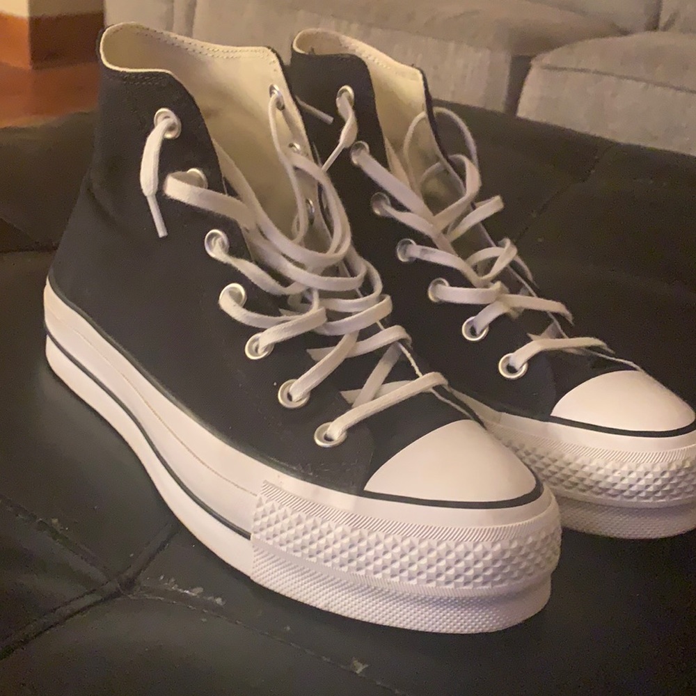 Platform black converse